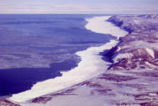 Lack of sea ice near Savoonga, Alaska and Lower 48 weather