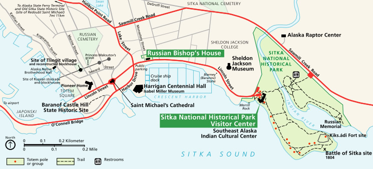 Sitka_National_Historical_Park_map