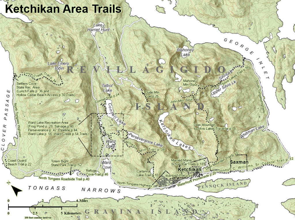 Ketchikan Alaska Trail Maps