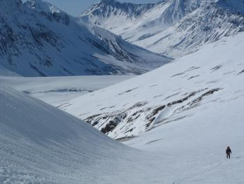 The number of glaciers in Alaska is dependent upon how you define them.  Ned Rozell photo. 